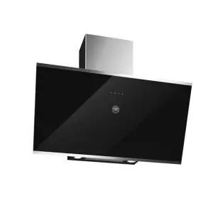 Modern Series 90cm Vertical Wall hood Black Glass