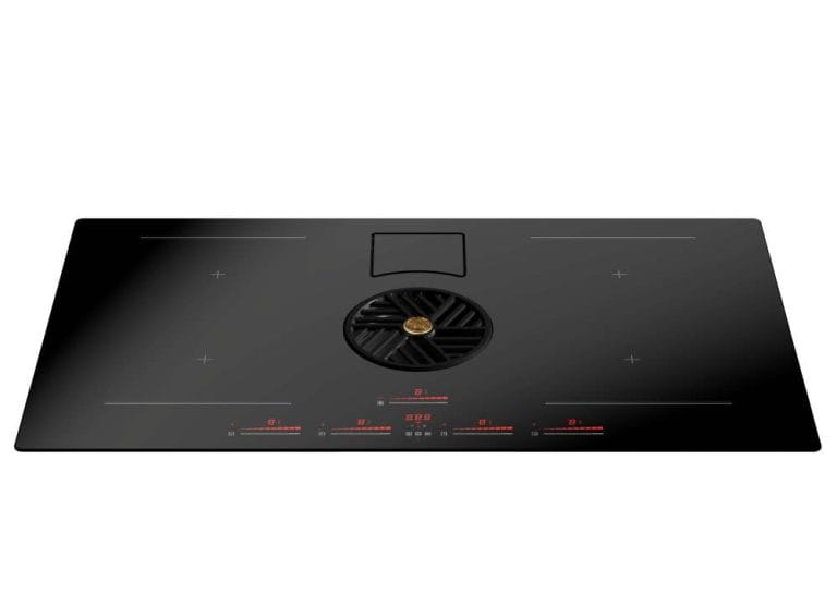 80cm induction hob with 4 Zones & integrated central circular extractor