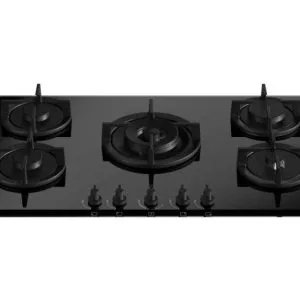 Modern Series 90cm Gas on Glass hob with Central Wok Burner
