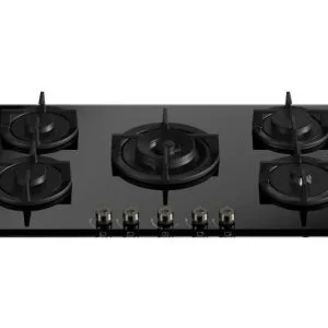 Pro Series 90cm Gas on Glass hob with Central Wok Burner
