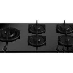 Modern Series 90cm Gas on Glass hob with Left Wok Burner