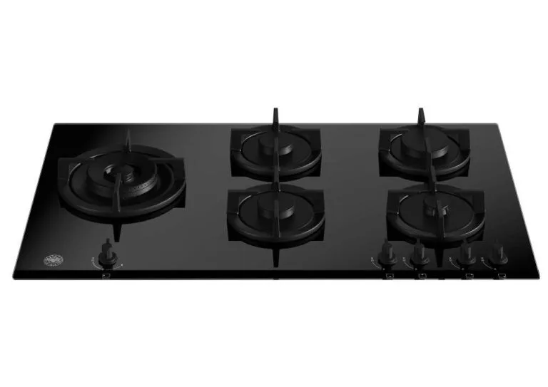 Modern Series 90cm Gas on Glass hob with Left Wok Burner