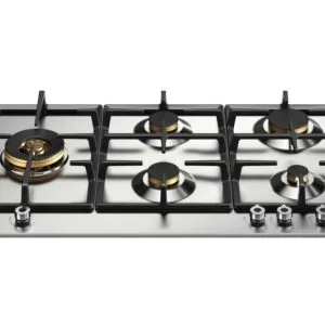 Pro Series 90cm Gas Hob with Left Wok Burner