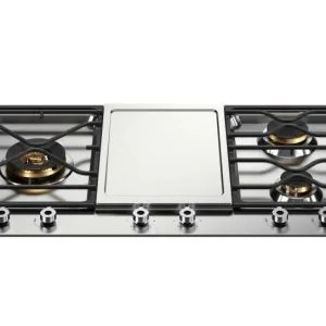 Segmented 90cm Gas Hob with 3 burners and electric griddle