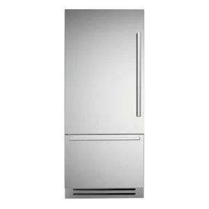 Premium Fridge Freezer 90cm Left Hand hinged SS